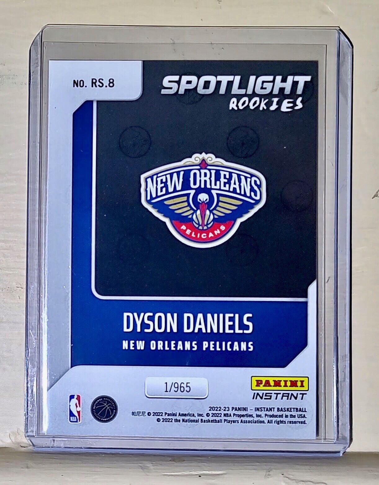 Dyson Daniels 2022-23 Panini NBA #8 Spotlight Rookies Card 1/965