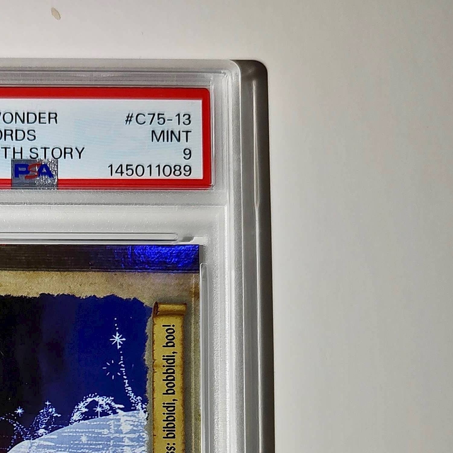 The magic words make a new dress! 2025 Topps Disney #C75-13 PSA 9