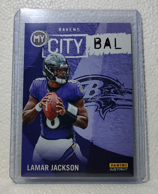 Lamar Jackson 2023 Panini NFL #5 My City Football Card Ravens 1/344