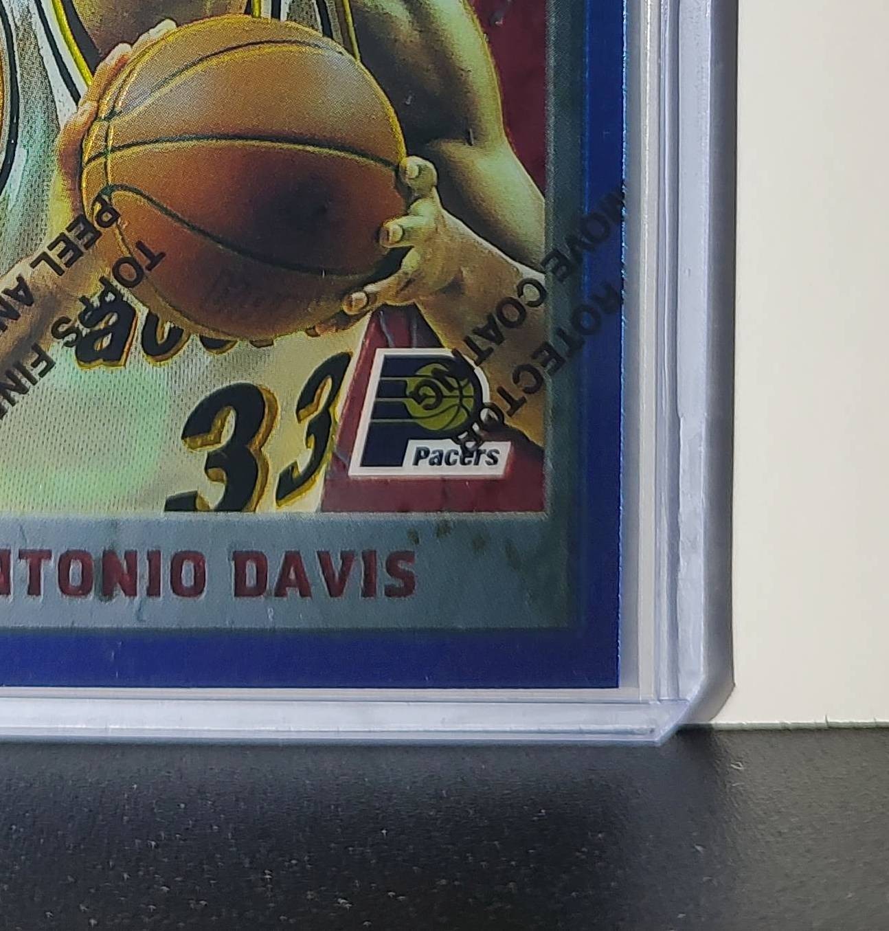 Antonio Davis 1995-96 Topps Finest NBA #211 Card Indiana Pacers