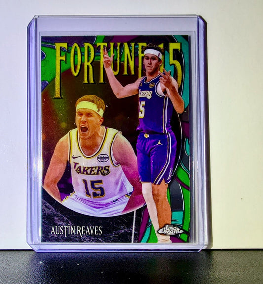 Austin Reaves 2025-26 NBA Topps Chrome Update Fortune 15 #F15-14 Card