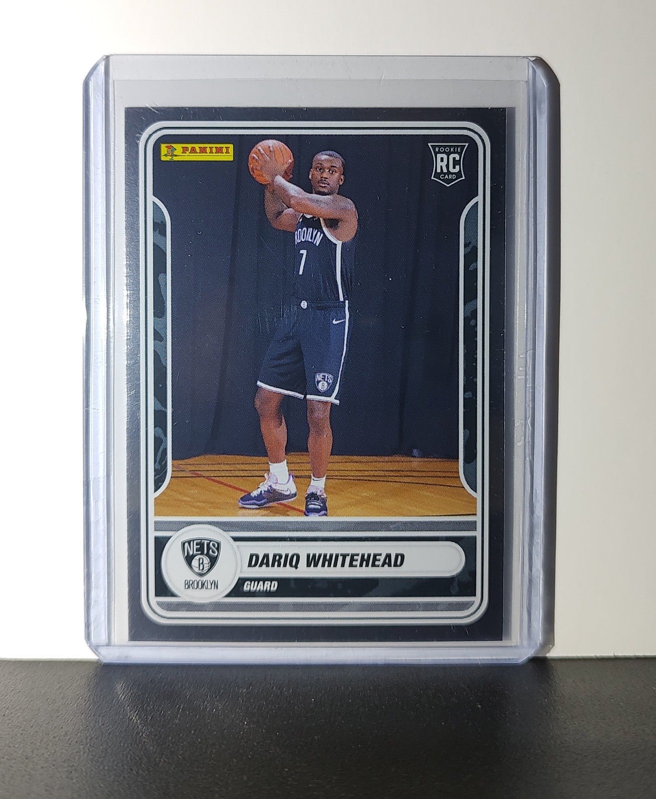 Dariq Whitehead Rookie 2023-24 Panini NBA Sticker Foil Card #90 Brooklyn Nets