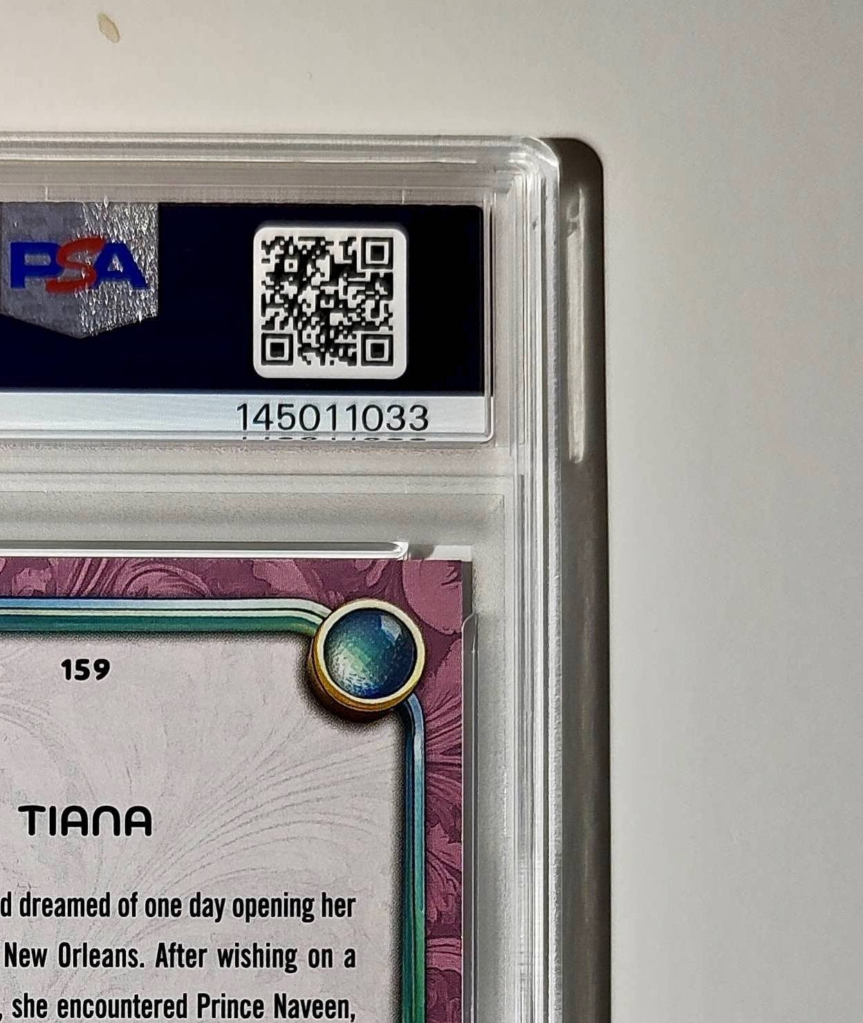 Tiana 2025 Topps Disney Cartoon Princess #159 Card PSA 9