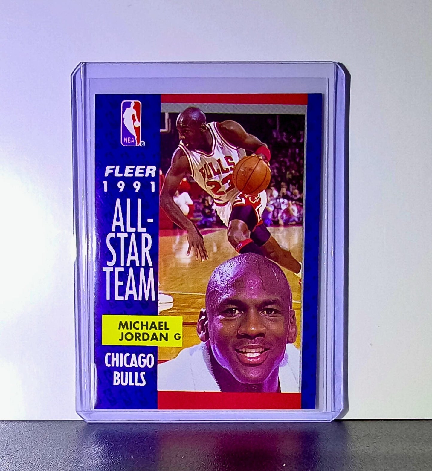 Michael Jordan 1991-92 Fleer All-Star Team #211 Basketball Card Chicago Bulls