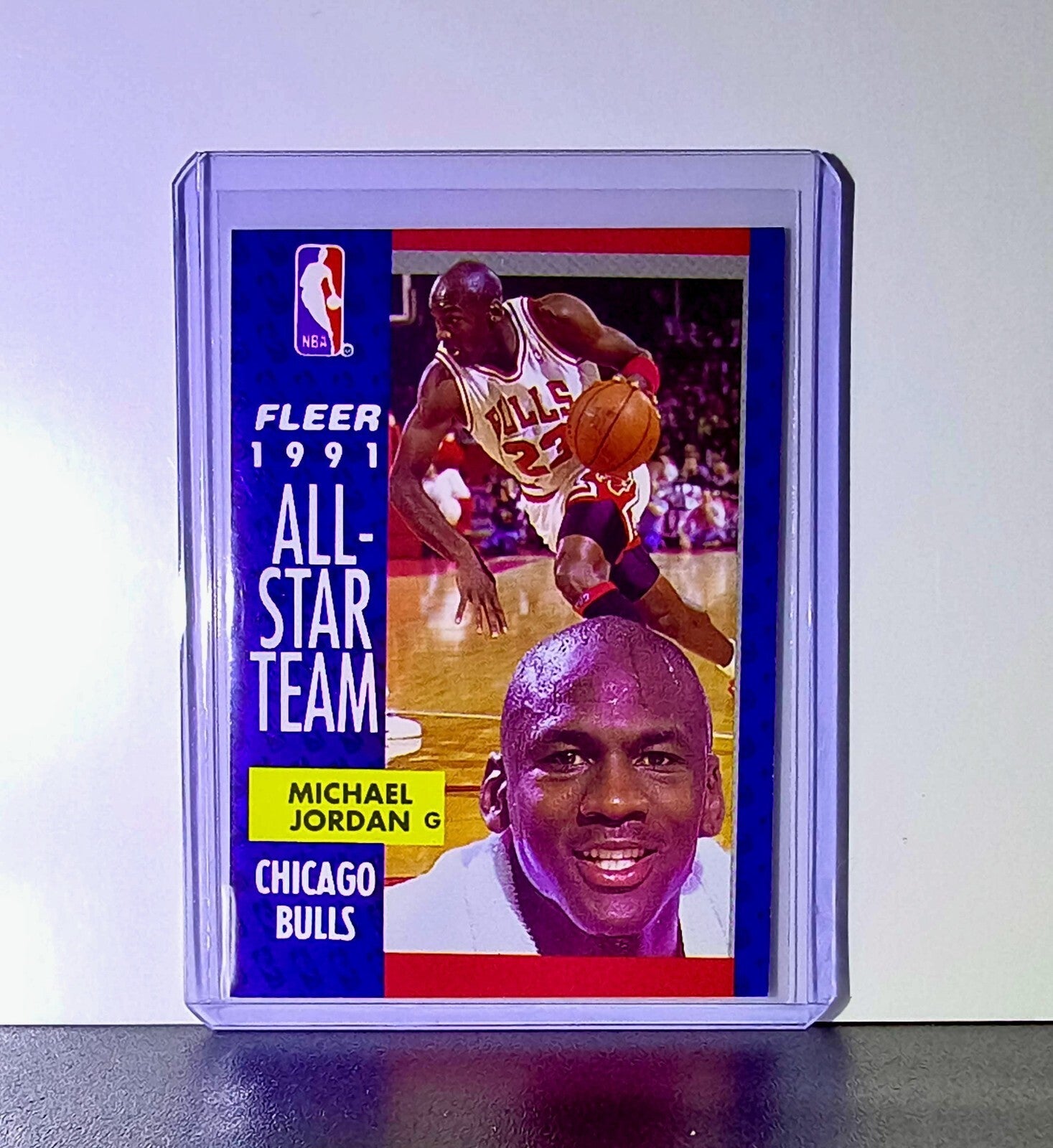 Michael Jordan 1991-92 Fleer All-Star Team #211 Basketball Card Chicago Bulls