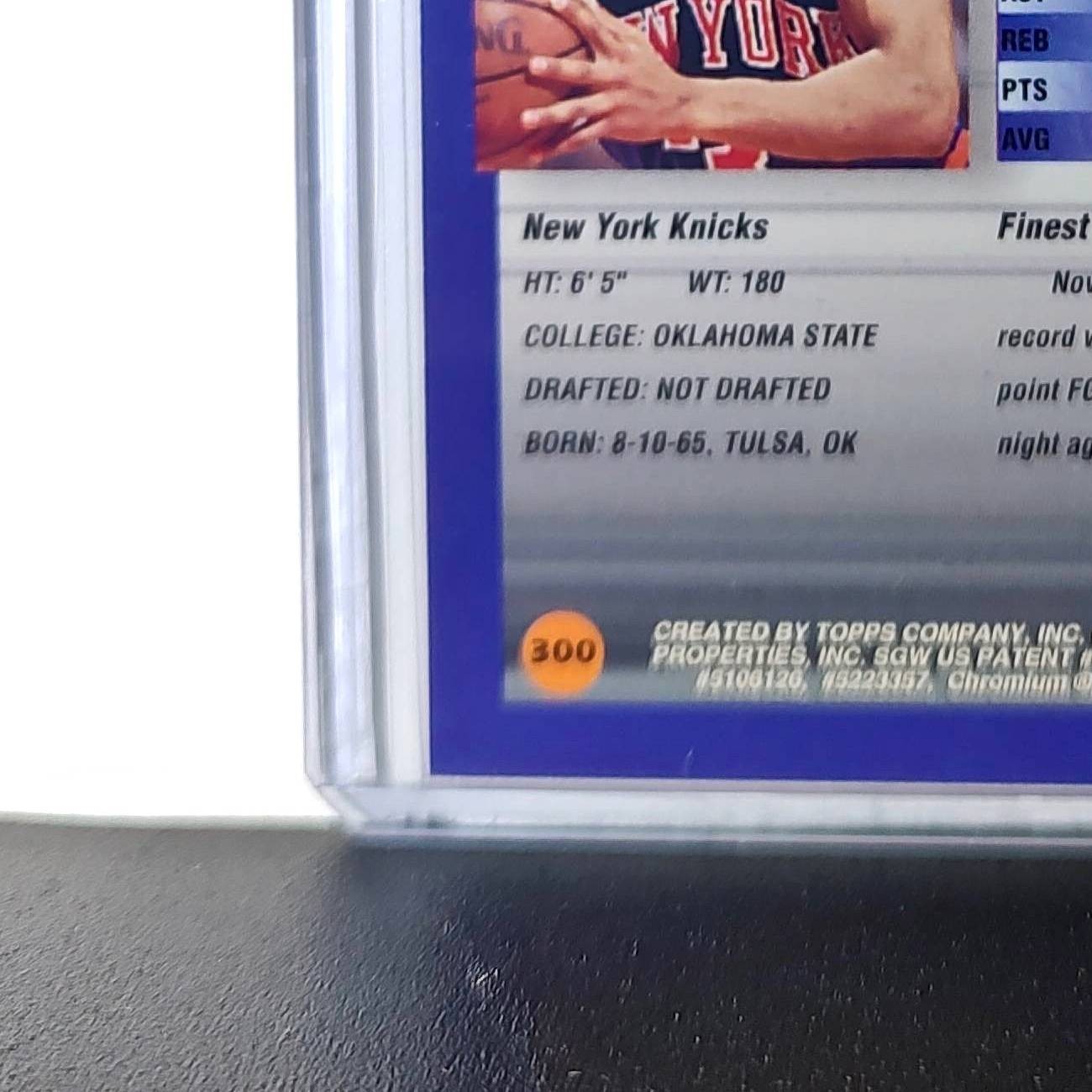 John Starks 1994-95 Topps Finest #300 Basketball Card