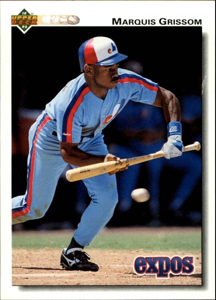 Marquis Grissom 1992 Upper Deck MLB #455 Baseball Card Montreal Expos