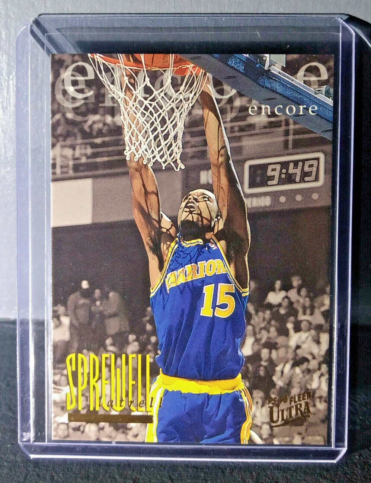 1995-96 Latrell Sprewell Fleer Ultra #342 Encore Basketball Card