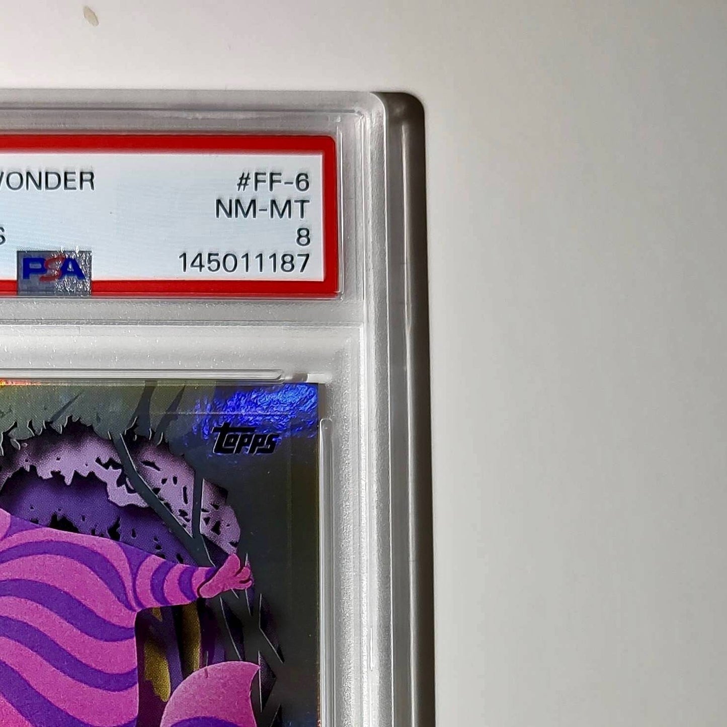 Cheshire Cat 2025 Topps Disney #FF-6 Furry Friends Card PSA 8