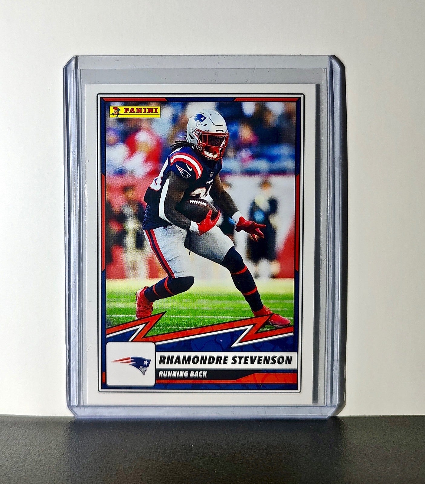 Rhamondre Stevenson 2025 Panini NFL #37 Sticker Card New England Patriots