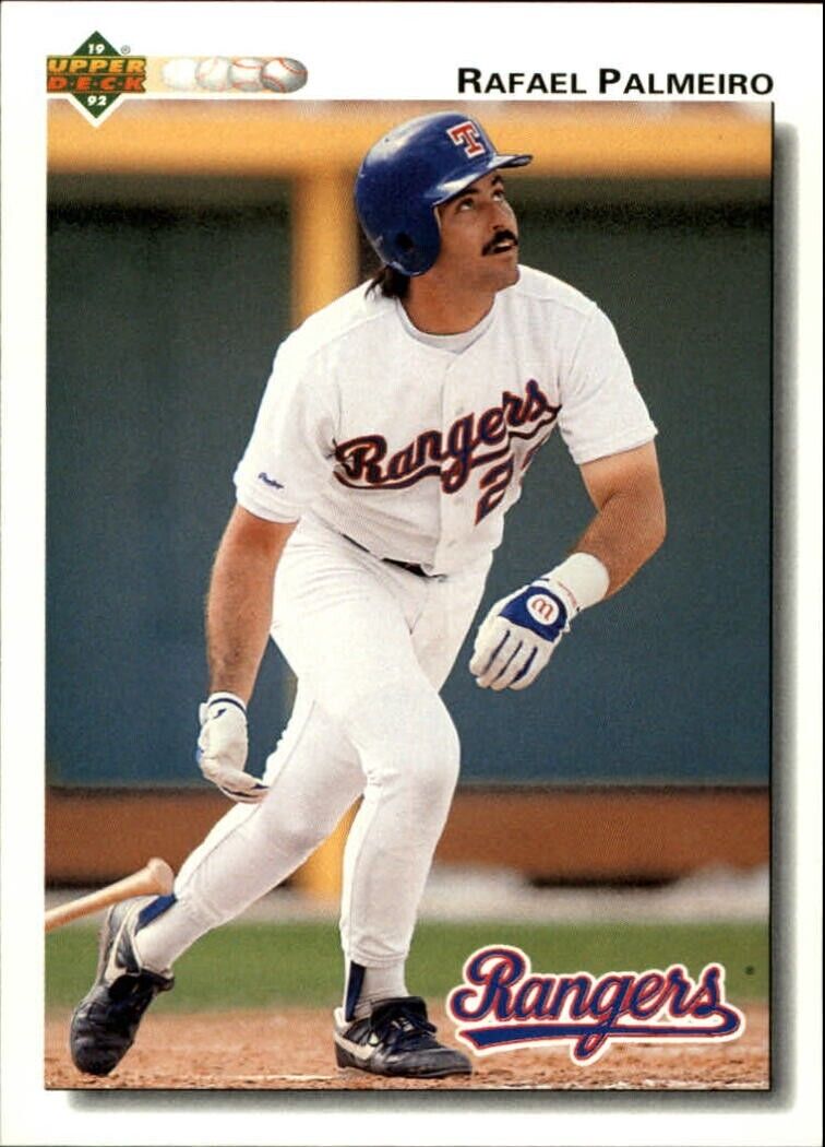 Rafael Palmeiro 1992 Upper Deck MLB #223 Baseball Card Texas Rangers