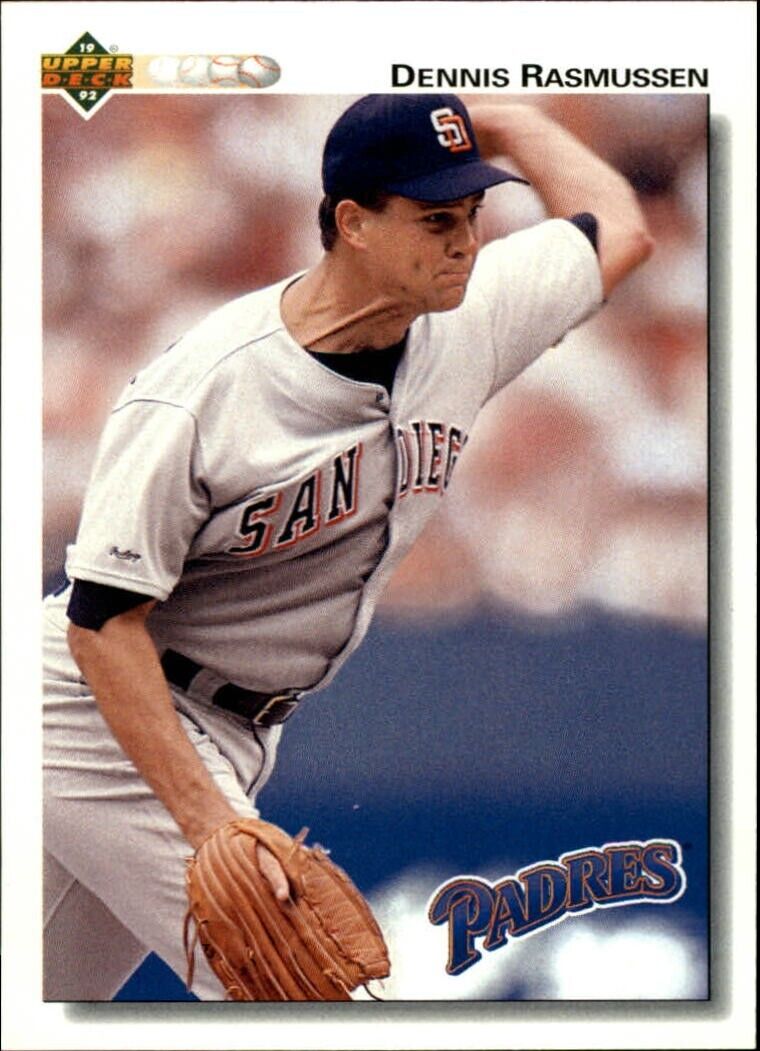 Dennis Rasmussen 1992 Upper Deck MLB #439 Baseball Card San Diego Padres