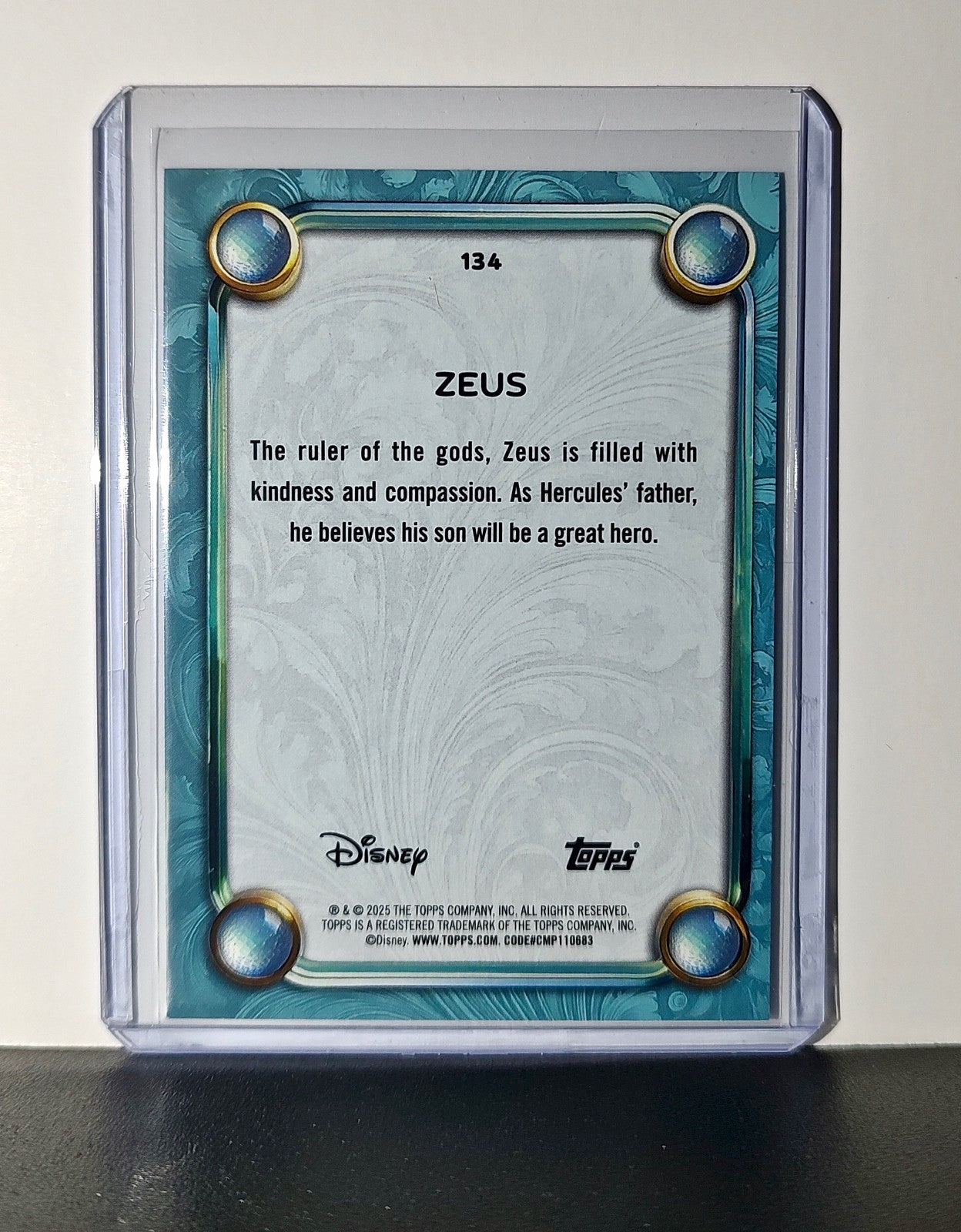 Zeus 2025 Topps Disney Wonder #134 Diamond Card Hercules