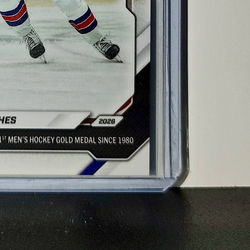 Jack Hughes 2026 Topps Now #18 Golden Goal Team USA Hockey Olympics Card