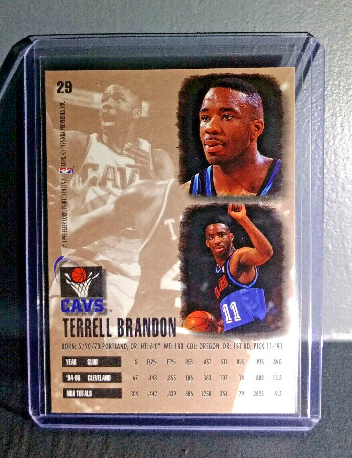 1995-96 Terrell Brandon Fleer Ultra #29 Basketball Card