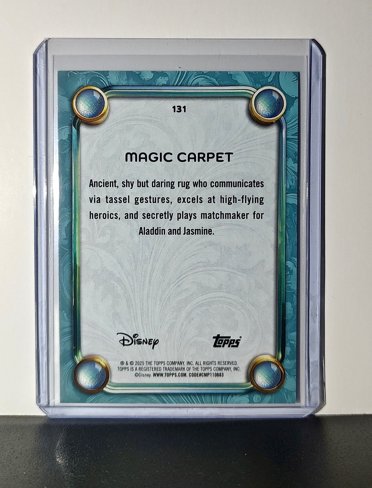 Magic Carpet 2025 Topps Disney Wonder #131 Diamond Card Aladdin