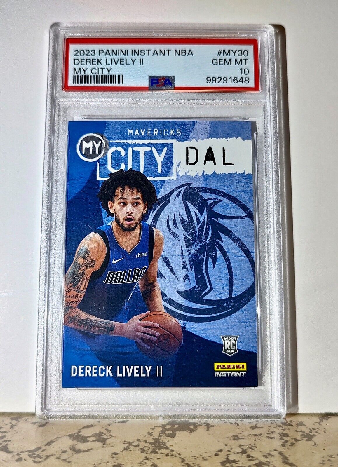 Dereck Lively II 2023 Panini MyCity Rookie NBA #MY-30 Basketball Card PSA 10 Gem