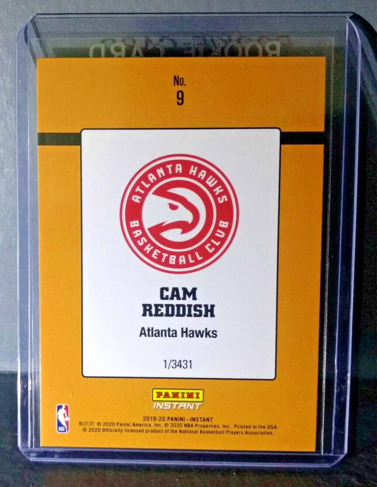 Cam Reddish 2019-2020 Panini NBA #9 Rated Rookie Retro Card 1/3431