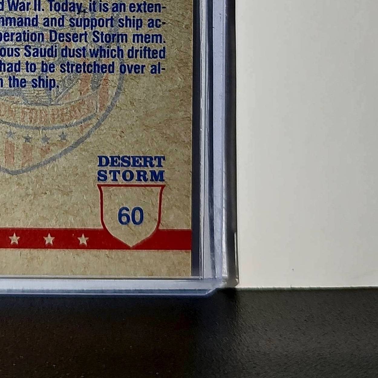 USS Wisconsin 1991 Topps Desert Storm #60 Card
