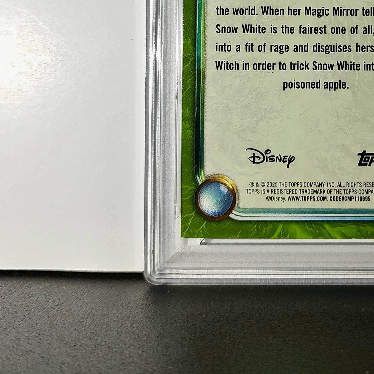 Evil Queen 2025 Topps Disney #172 Card Snow White and the Seven Dwarfs PSA 9