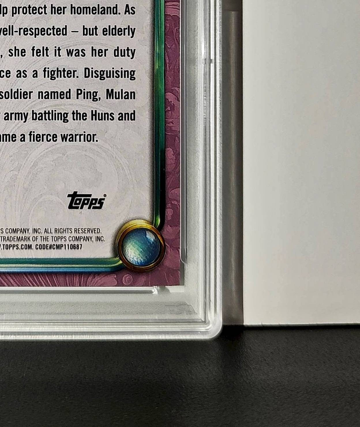 Mulan 2025 Topps Disney Cartoon Princess #158 Card Mulan PSA 10 Gem