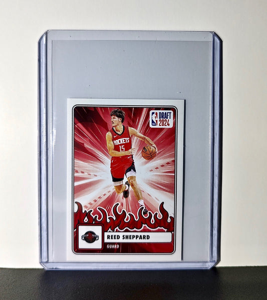 Reed Sheppard Rookie Draft 2024-25 Panini NBA #81 Sticker Card Houston Rockets