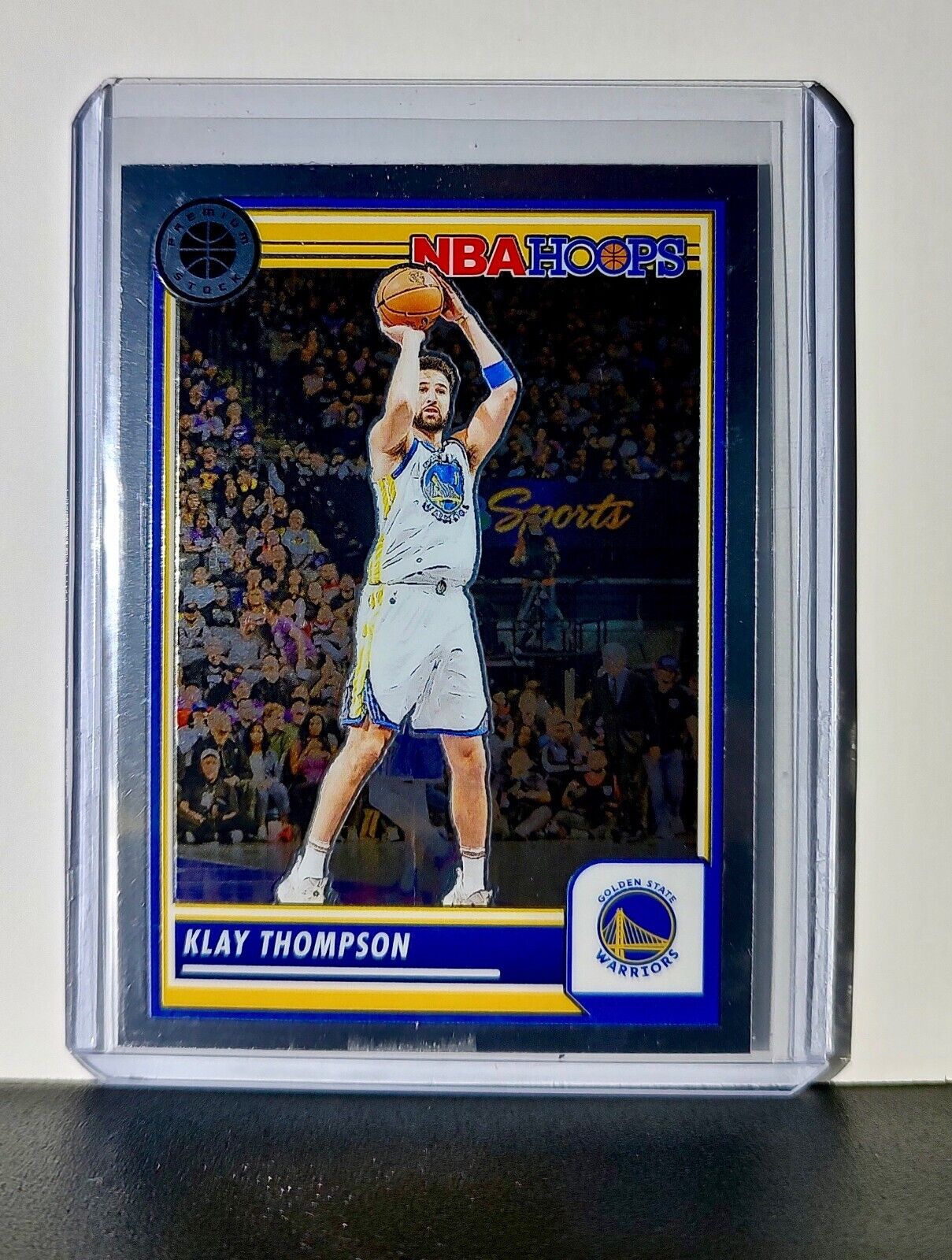Klay Thompson 2023-24 Panini Premium Stock NBA Hoops #255 Card Warriors