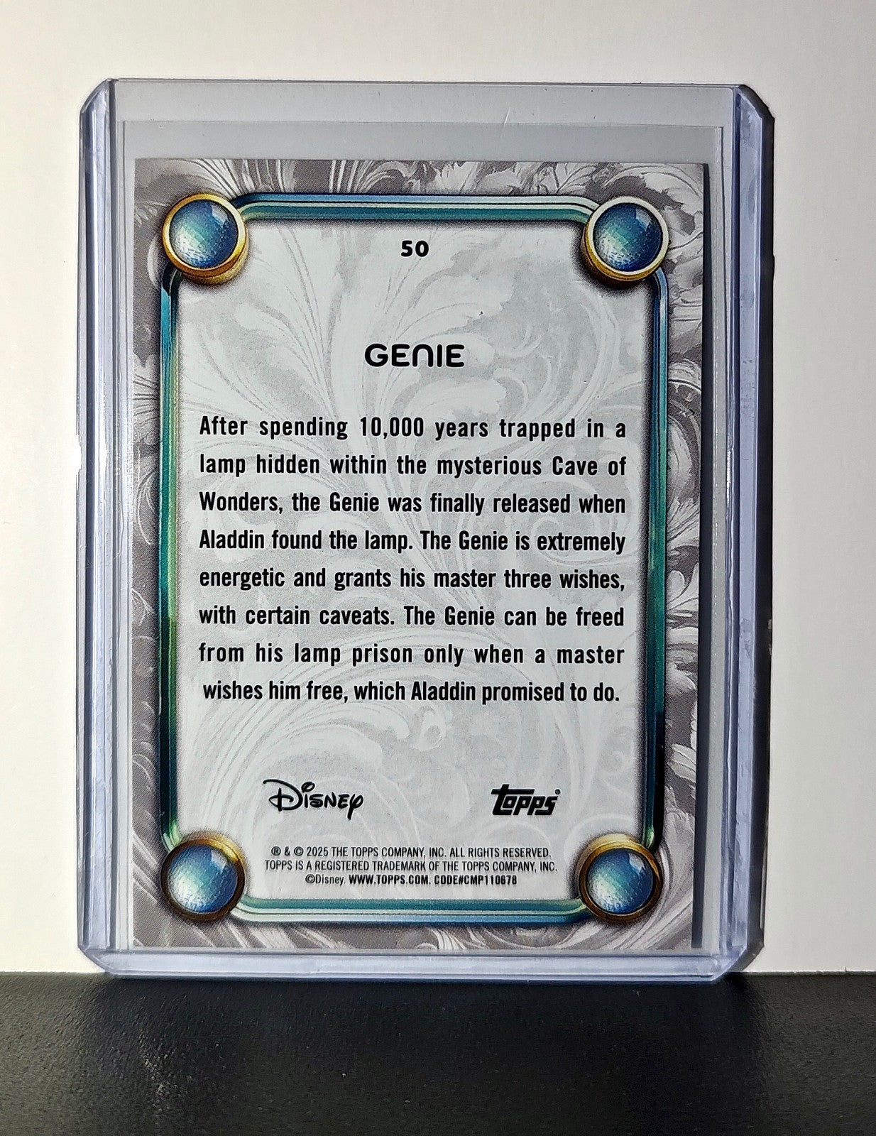 Genie 2025 Topps Disney Wonder #50 Card Aladdin
