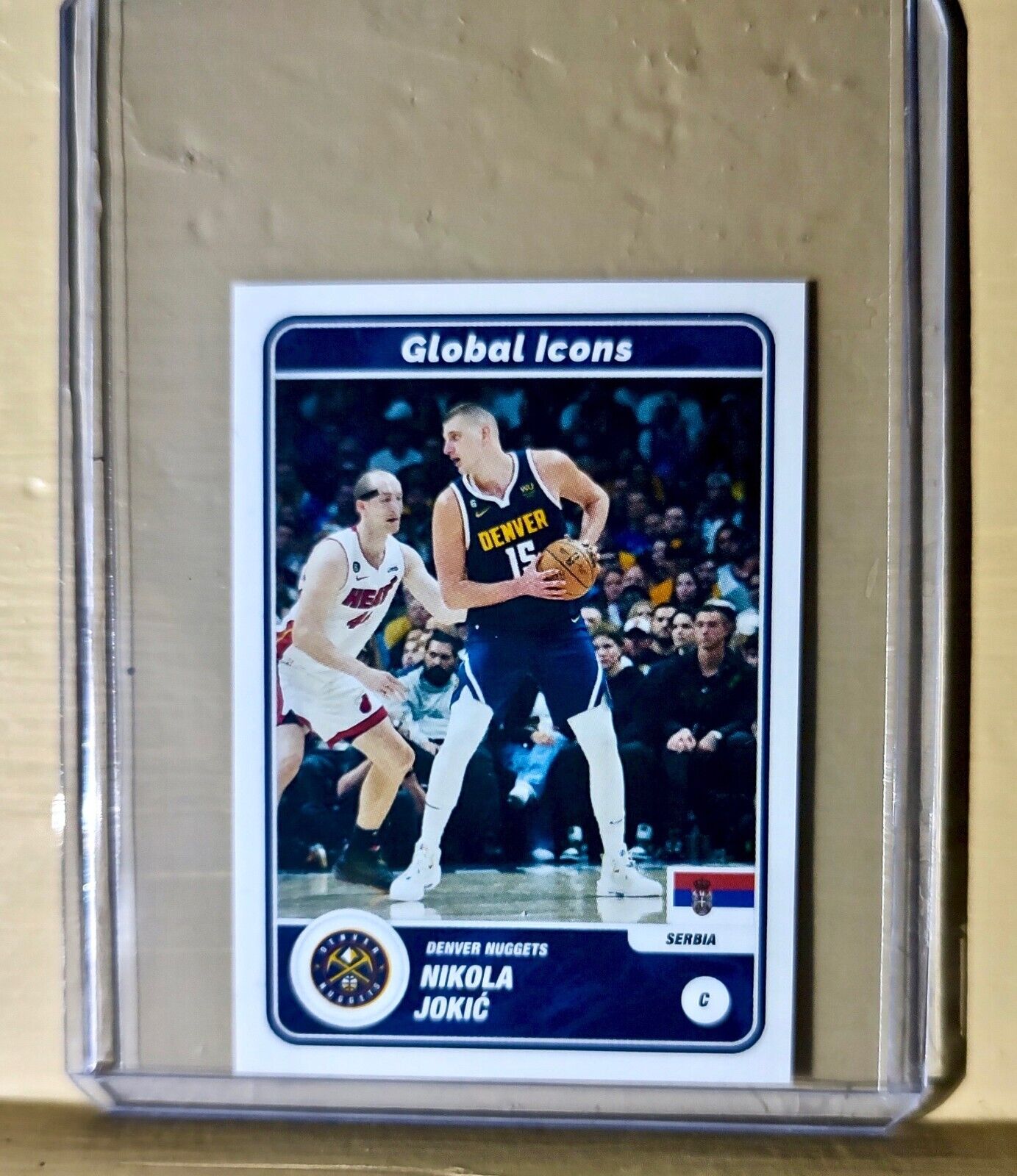 2023-24 Nikola Jokić Panini NBA Basketball #68 Global Icons Sticker