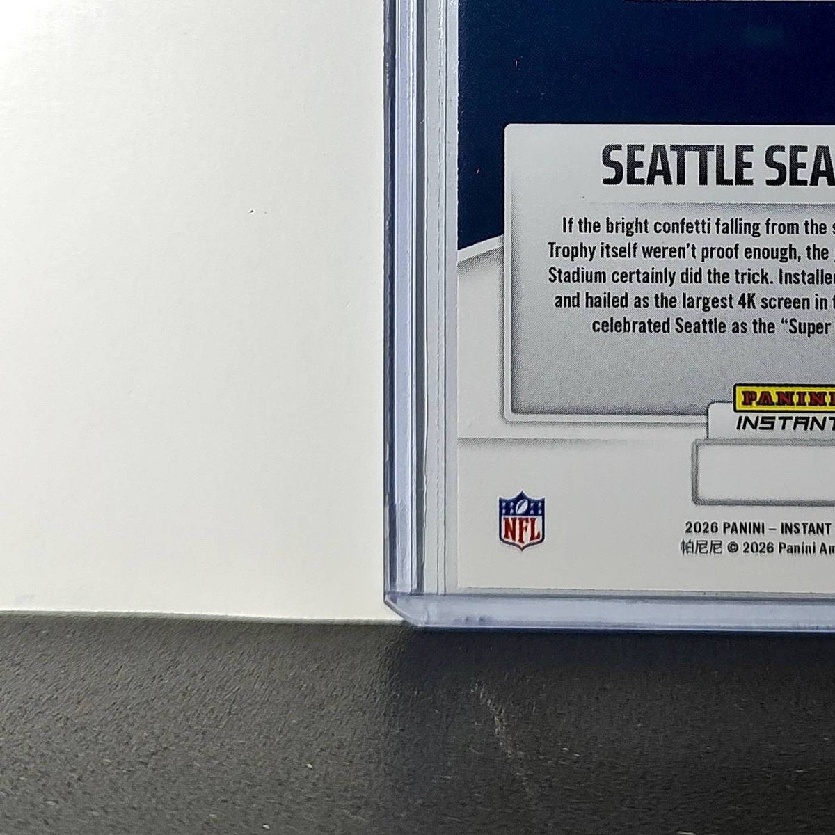 Seattle Seahawks 2026 Panini NFL Super Bowl LIX Champions #35 Team Card