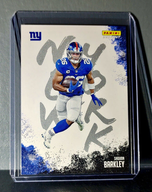 Saquon Barkley 2020 Panini NFL Instant My City #27 Football Card 1 of 1275