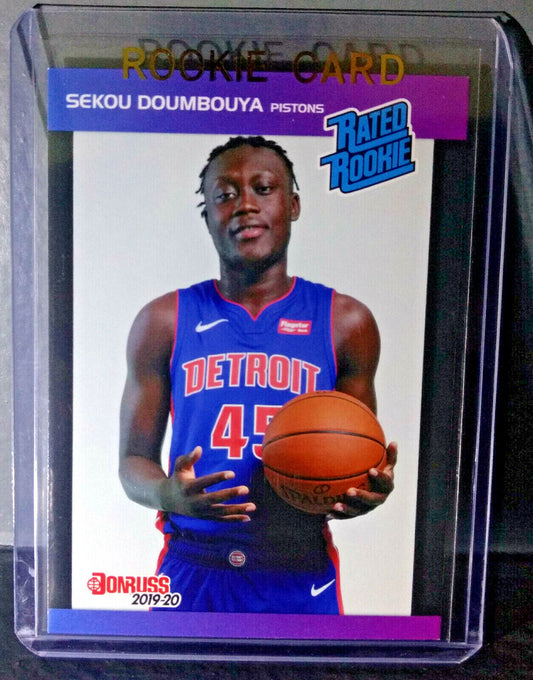 Sekou Doumbouya 2019-20 Panini NBA #14 Rated Rookie Retro Card 1/3431