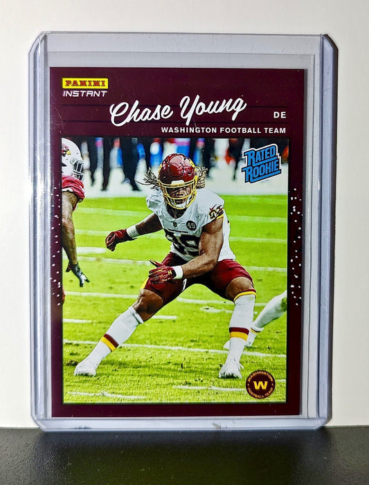 Chase Young Rookie 2020 Panini NFL #2 Rated Rookie Card Washington Football Team