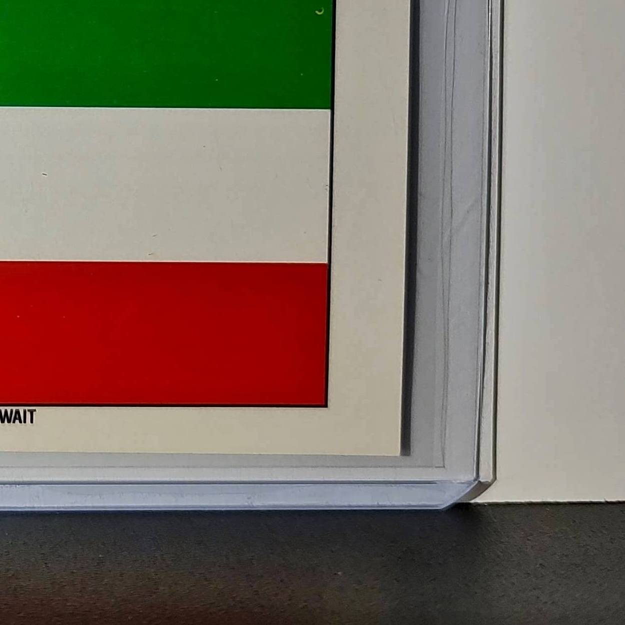 Kuwait Flag 1991 Topps Desert Storm #28 Sticker Card