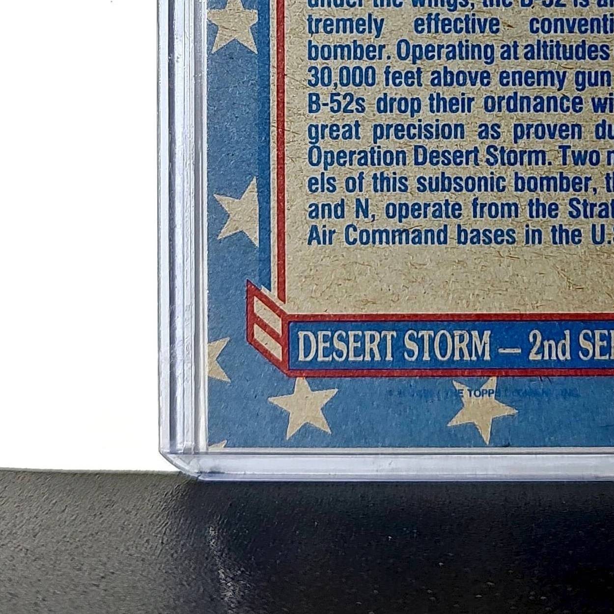 B-52 in Formation 1991 Topps Desert Storm #135 Card