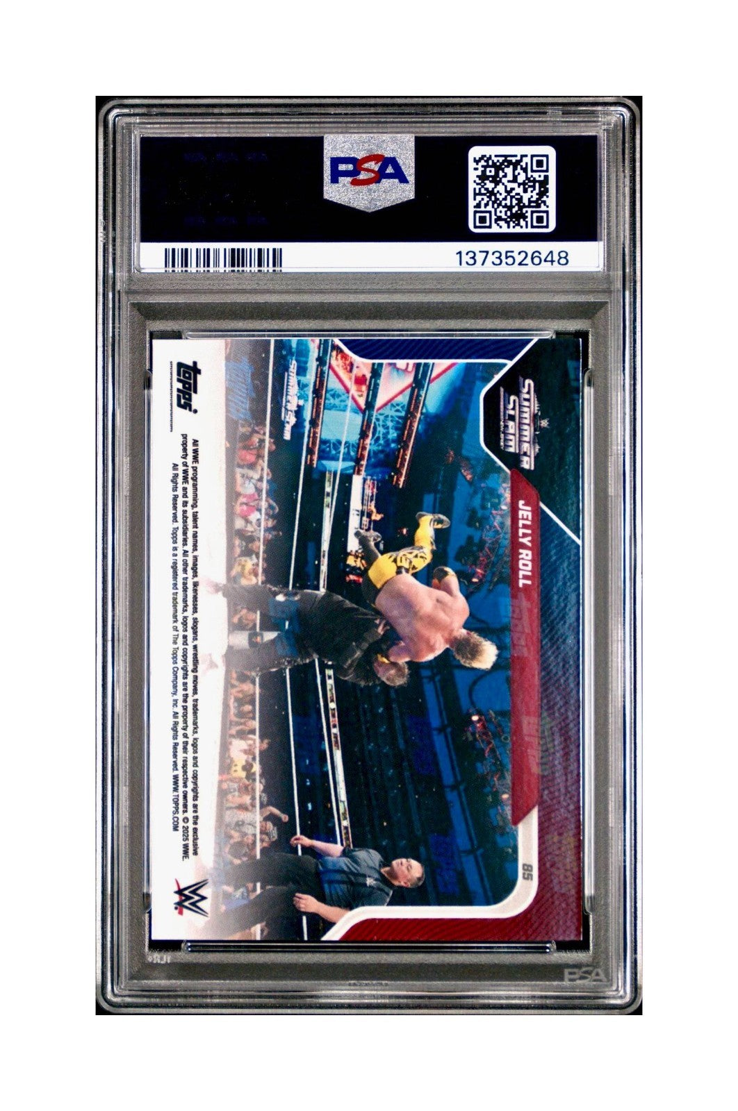 Jelly Roll 2025 Topps Now WWE #85 PSA 9 Mint