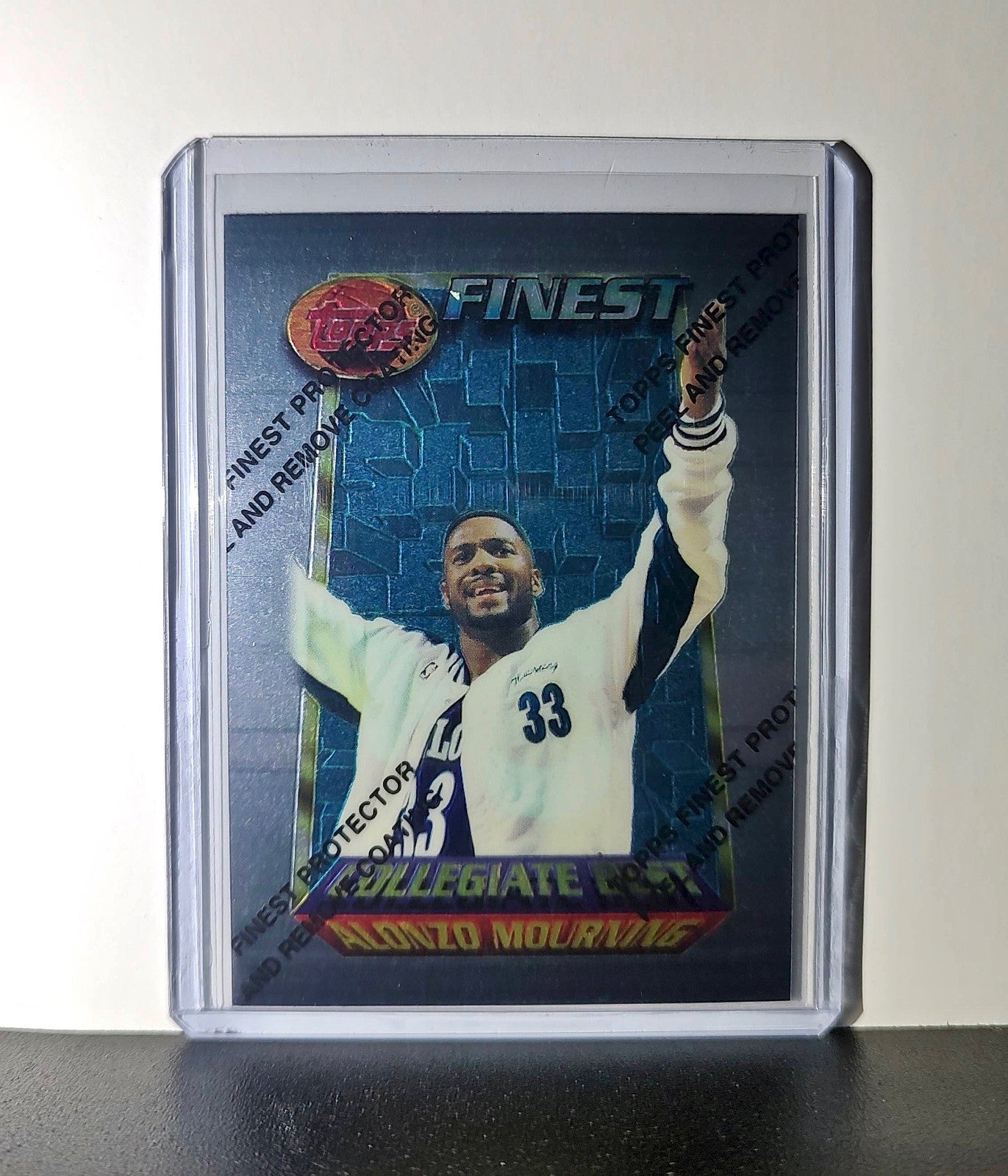 Alonzo Mourning 1994-95 Topps Finest #230 Collegiate Best
