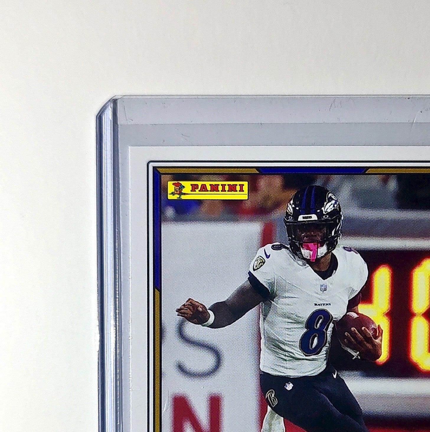 Lamar Jackson 2025 Panini NFL #38 Sticker Card Baltimore Ravens