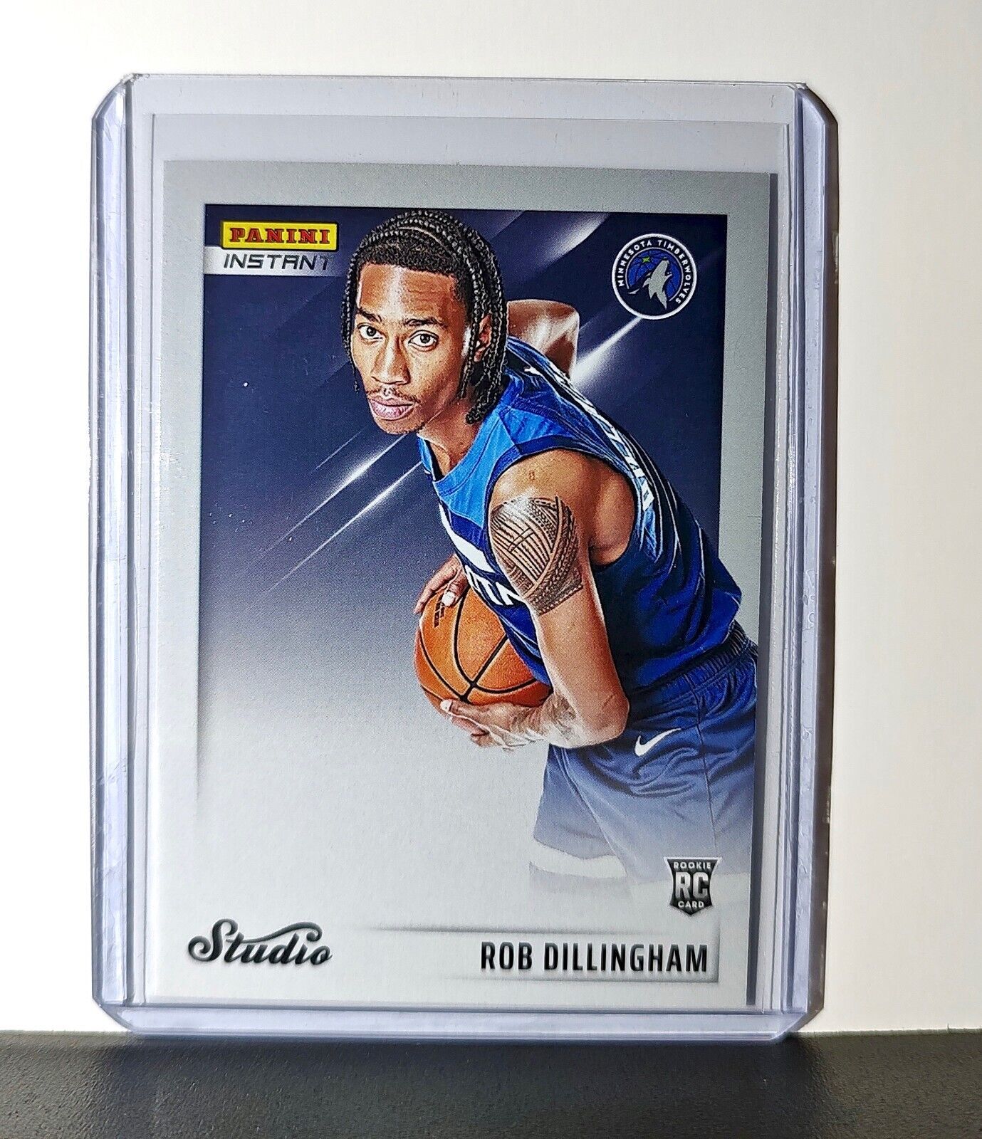 Rob Dillingham 2024-25 Panini NBA Studio #39 Rookie Card Timberwolves 1/275