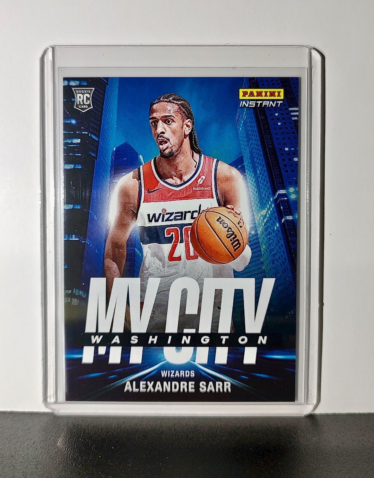 Alexandre Sarr Rookie 2024-25 Panini MyCity NBA #20 Card Wizards 1/268