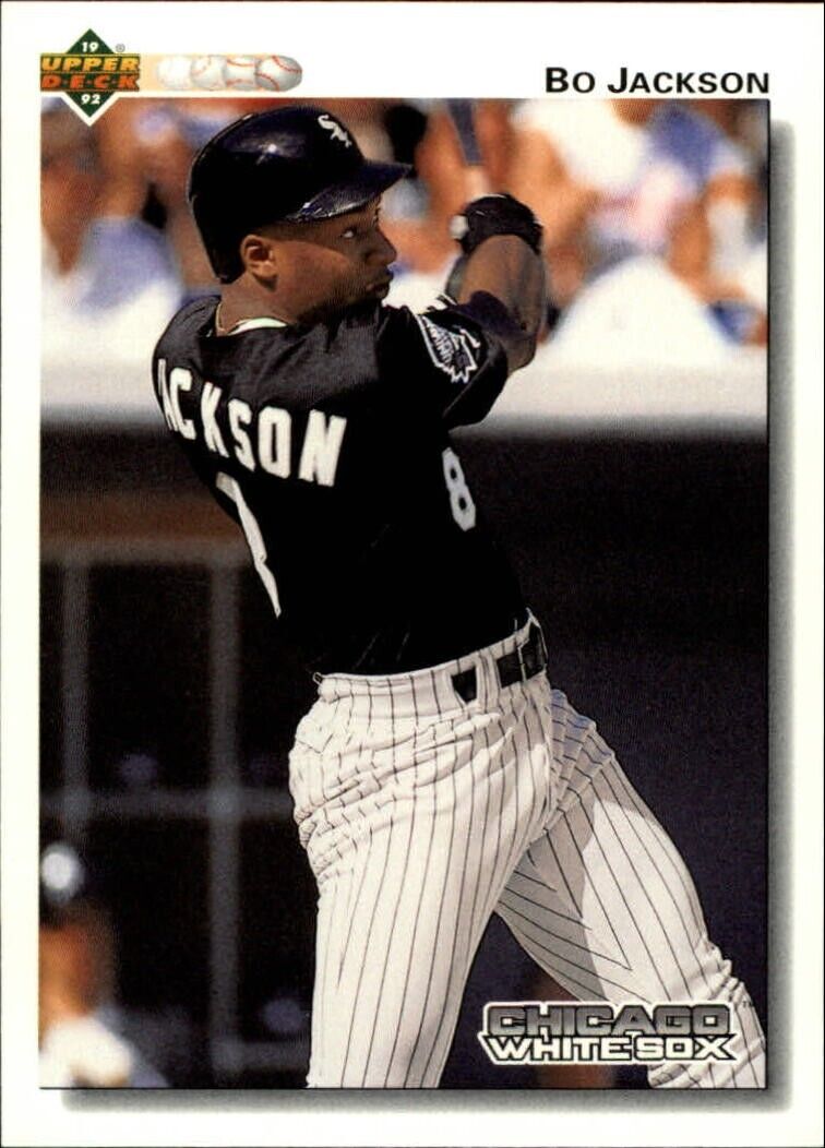 Bo Jackson 1992 Upper Deck MLB #555 Baseball Card Chicago White Sox