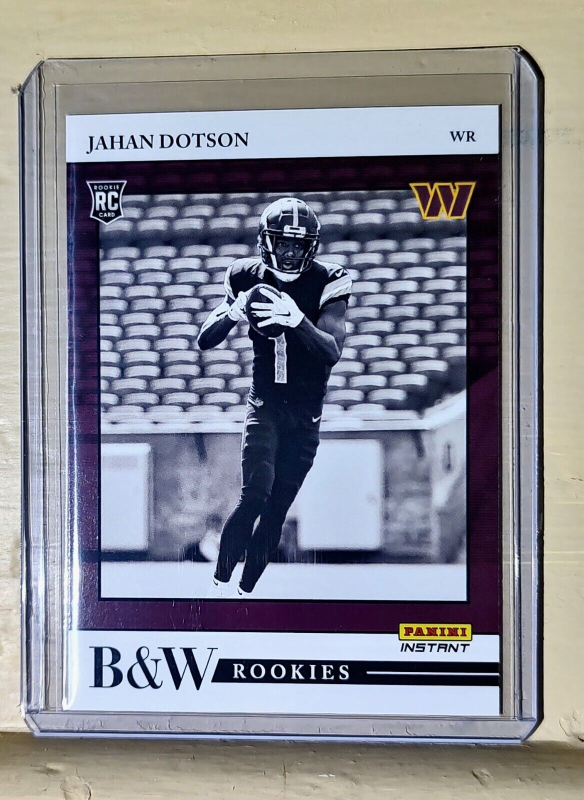 Jahan Dotson 2022 Panini NFL Black & White Rookies #9 Football Card 1 of 649