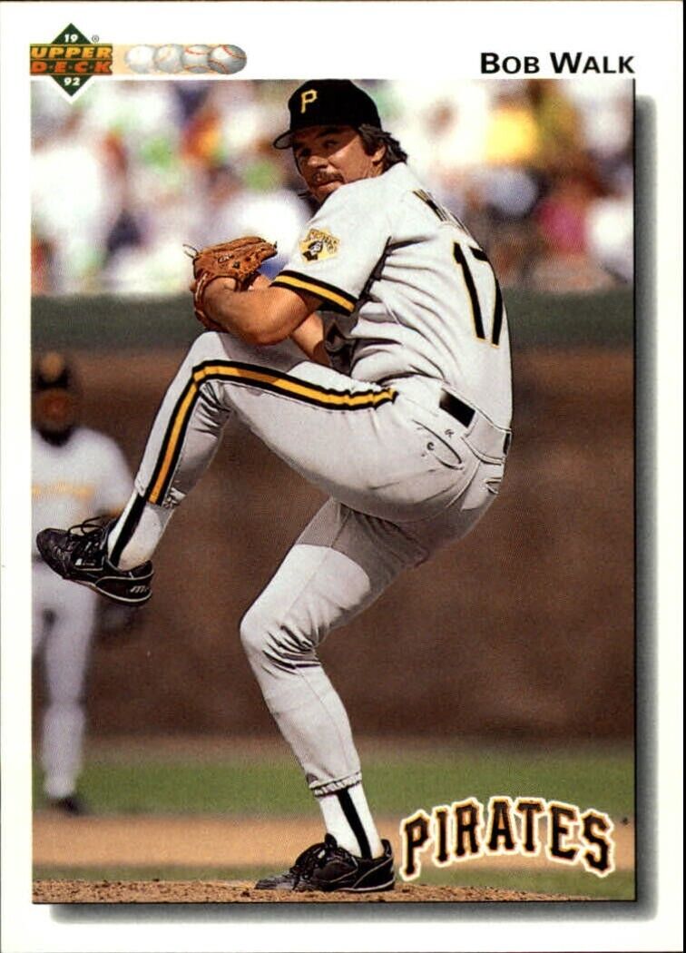 Bob Walk 1992 Upper Deck MLB #619 Baseball Card Pittsburgh Pirates
