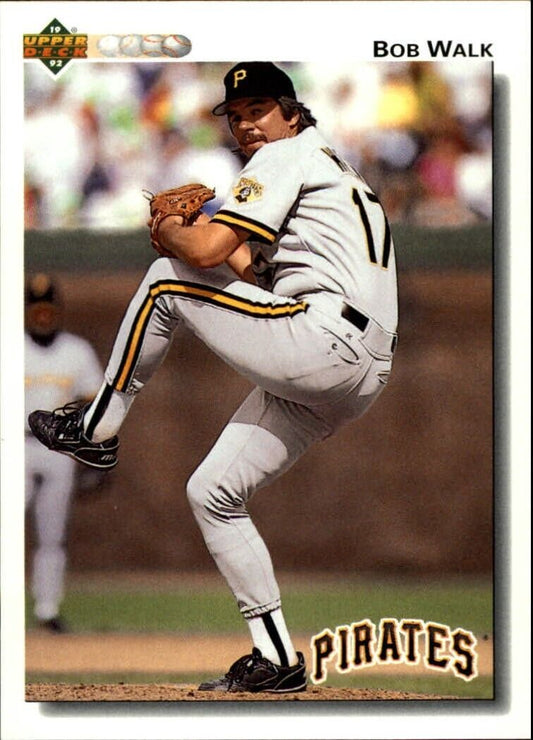 Bob Walk 1992 Upper Deck MLB #619 Baseball Card Pittsburgh Pirates