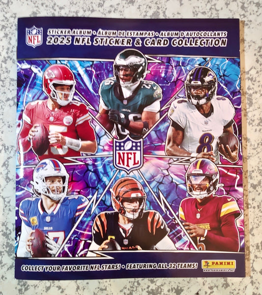 2025 Panini NFL Sticker and Card Collection Sticker Album - New, Empty, Mint
