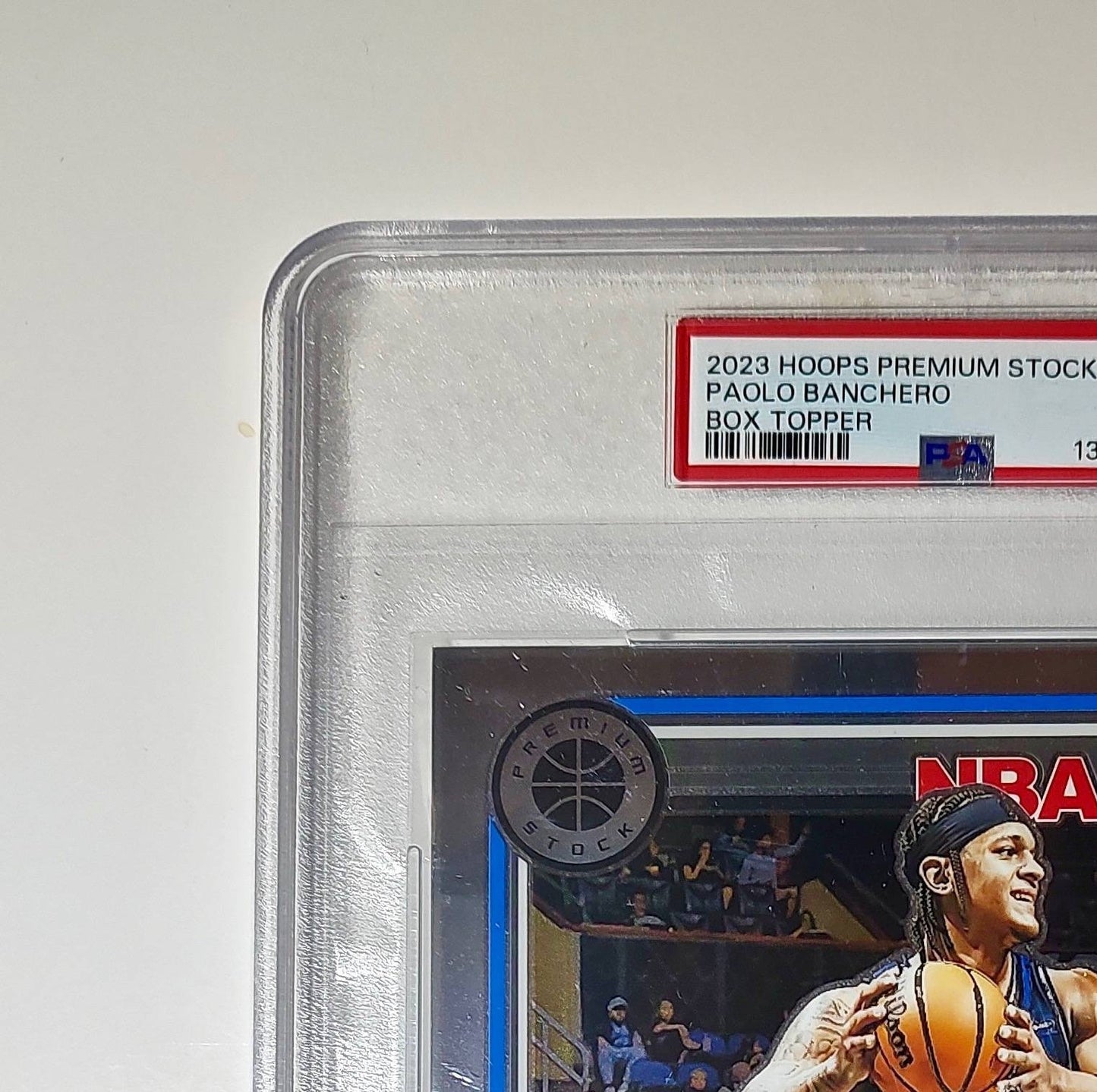 Paolo Banchero 2023 Panini Premium Stock NBA Hoops #25 Jumbo PSA 9 Mint