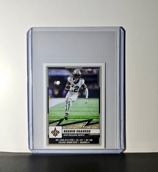 Rashid Shaheed 2025 Panini NFL #460 Sticker New Orleans Saints