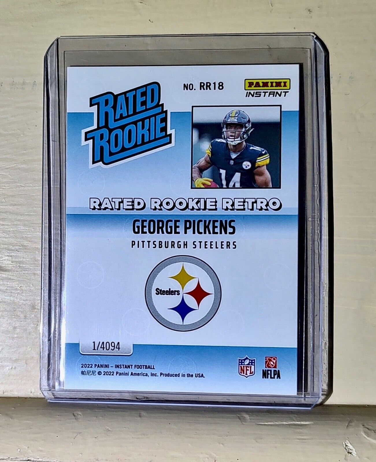 George Pickens 2022 NFL Panini #18 Rated Rookie Retro Football Card 1/4094