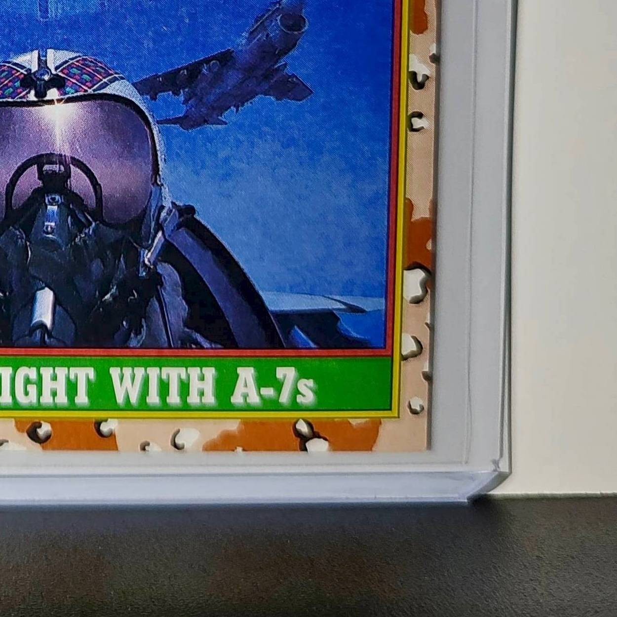 In Flight with A-7s 1991 Topps Desert Storm #80 Card