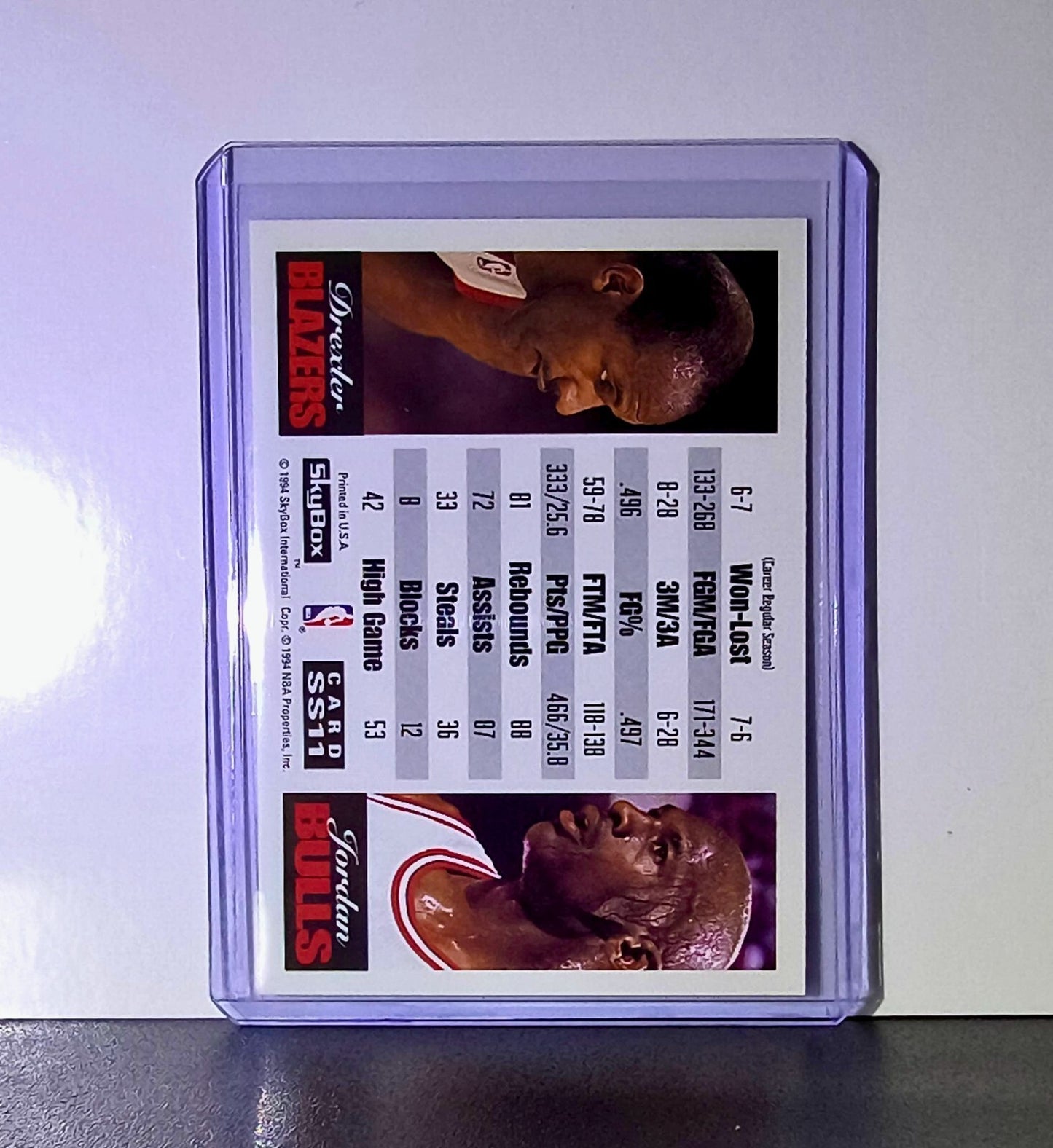 Michael Jordan 1993-94 Skybox Showdown Series #SS11 Card Chicago Bulls